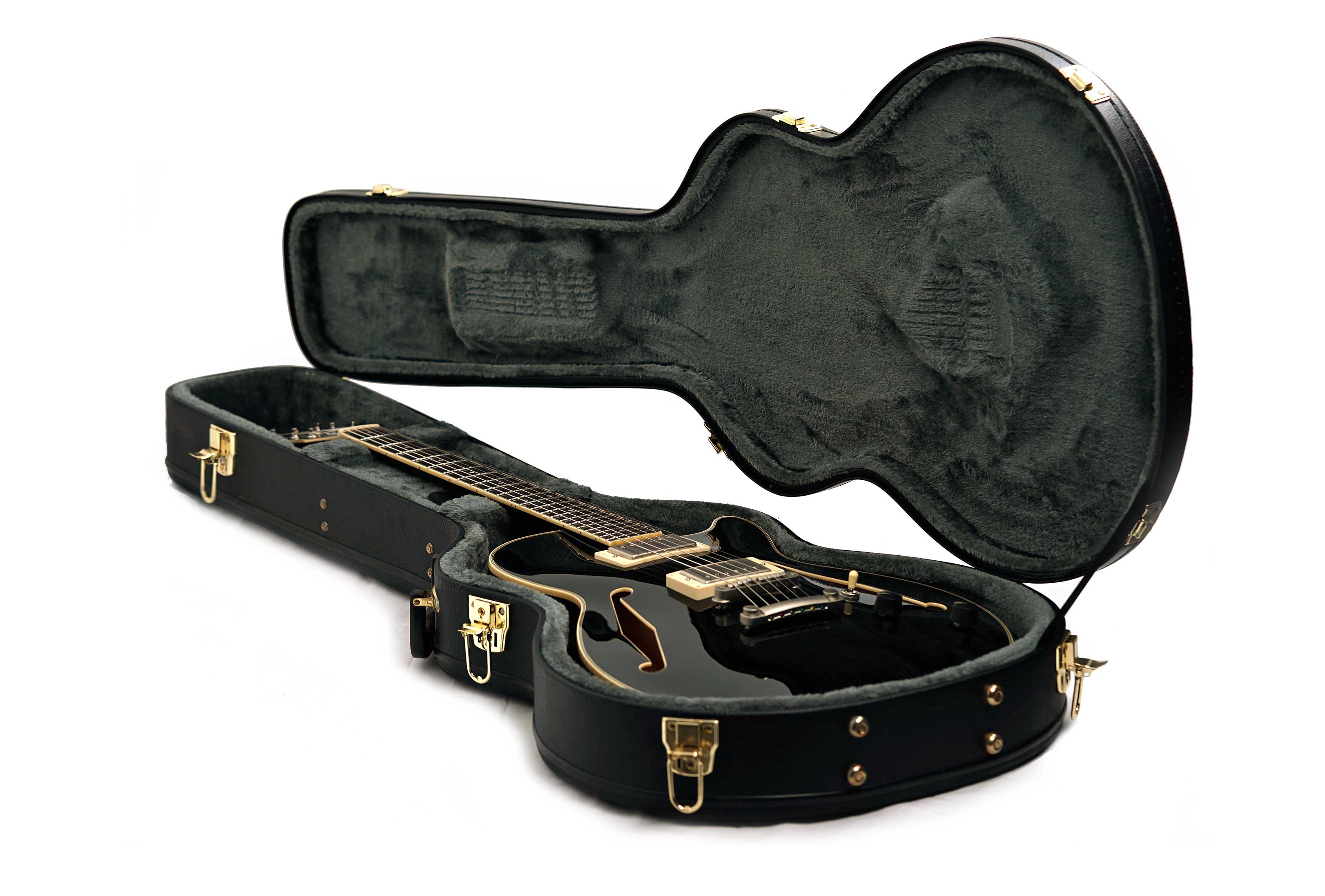 D'Angelico Excel Tour Collection SS Solid Black (Nearly New) #S220213