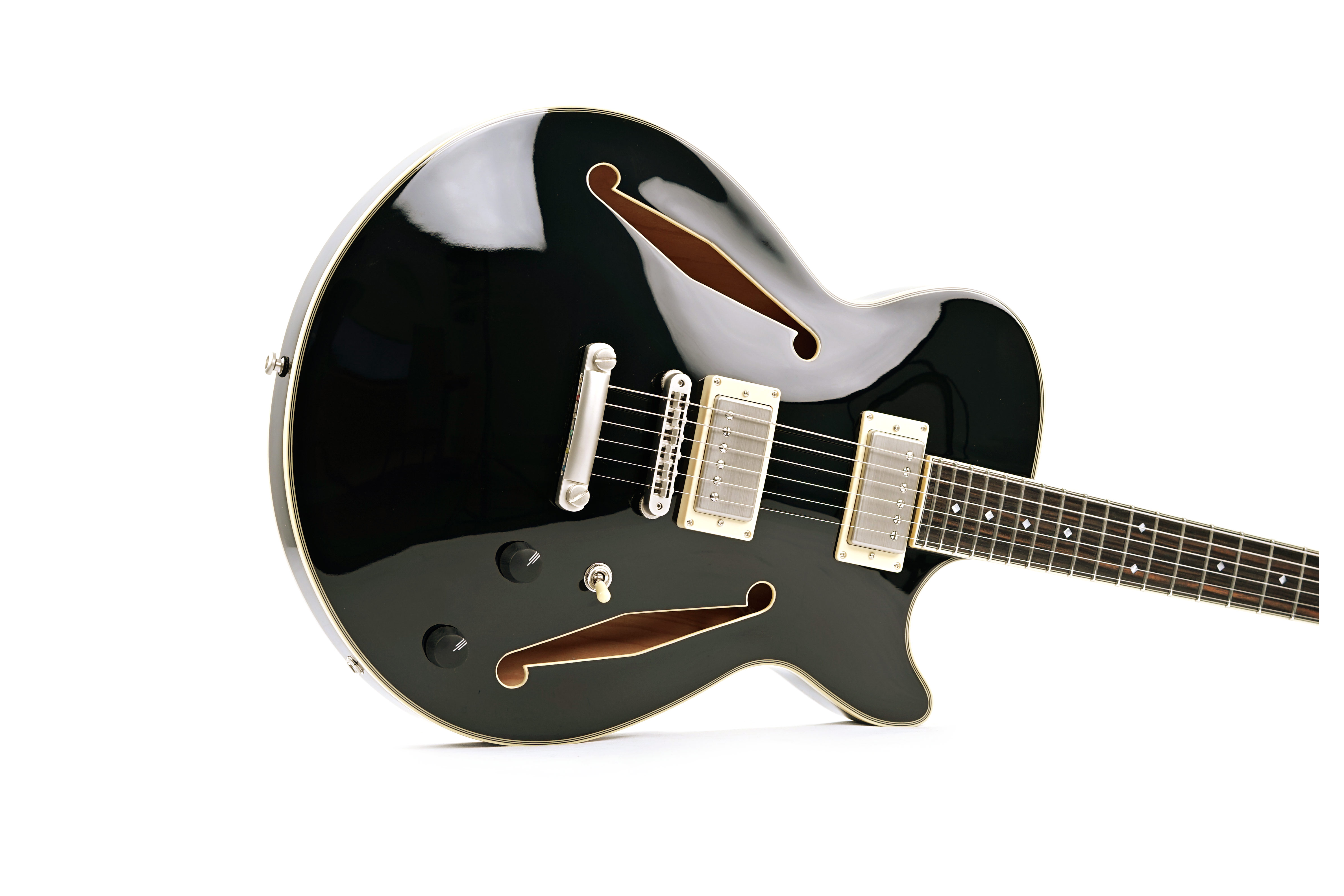 D'Angelico Excel Tour Collection SS Solid Black