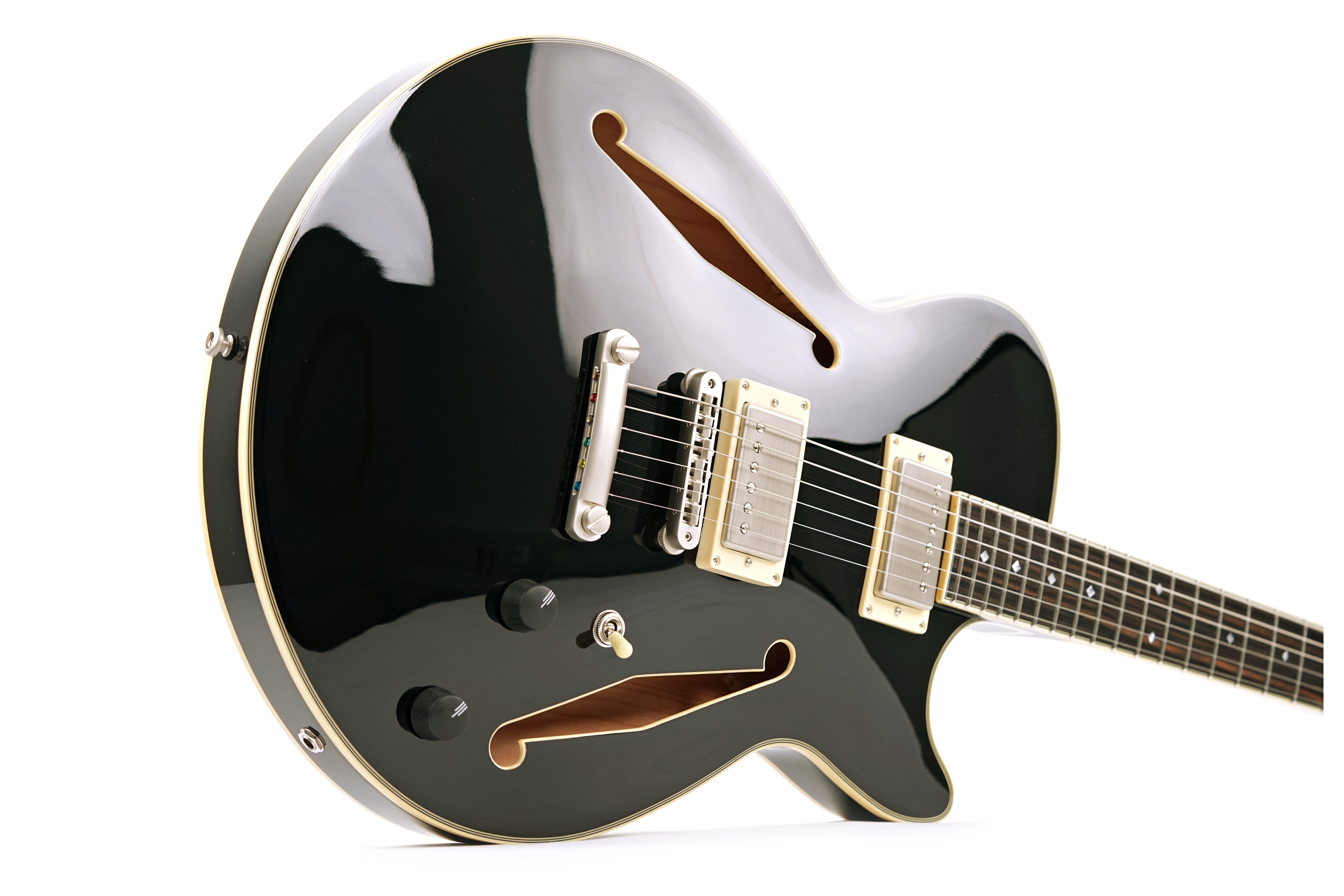 D'Angelico Excel Tour Collection SS Solid Black