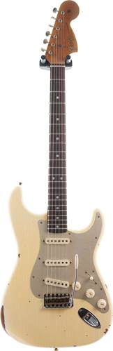 Fender Custom Shop Limited Edition Roasted Big Head Stratocaster Relic Aged Vintage White #CZ576508
