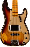 Fender Custom Shop Limited Edition 59 Precision Bass Special Relic Chocolate 3 Colour Sunburst
