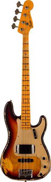 Fender Custom Shop Limited Edition 59 Precision Bass Special Relic Chocolate 3 Colour Sunburst