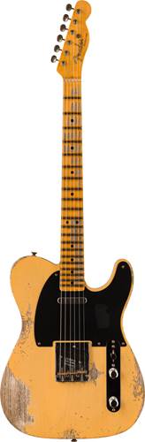 Fender Custom Shop 1950 Double Esquire Heavy Relic 1-Piece Rift Sawn Maple Neck Aged Nocaster Blonde