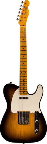 Fender Custom Shop 1957 Telecaster Journeyman Relic 1-Piece Quartersawn Maple Neck Wide-Fade 2-Colour Sunburst