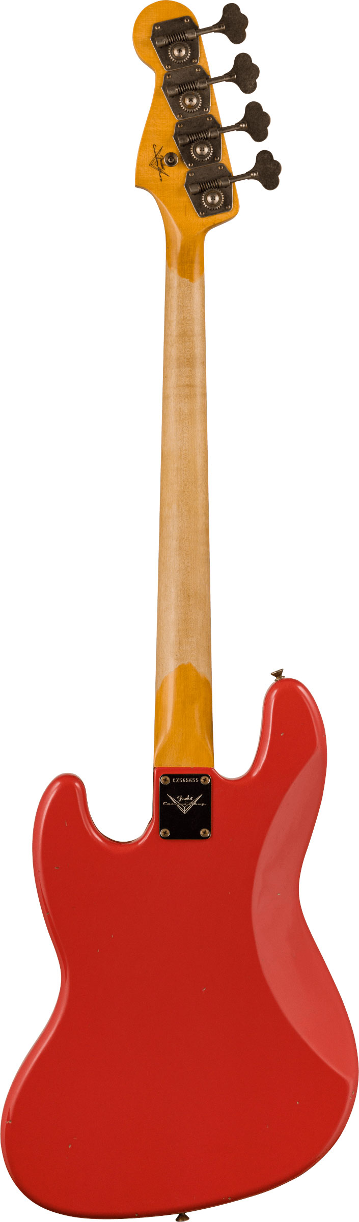 Fender Custom Shop 63 Jazz Bass Journeyman Relic Aged Fiesta Red