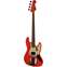 Fender Custom Shop 63 Jazz Bass Journeyman Relic Aged Fiesta Red Front View