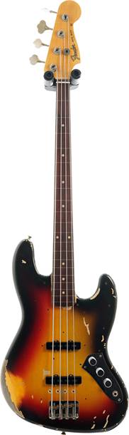 Fender Custom Shop Jaco Pastorius Fretless Jazz Bass 3 Colour Sunburst #R124980