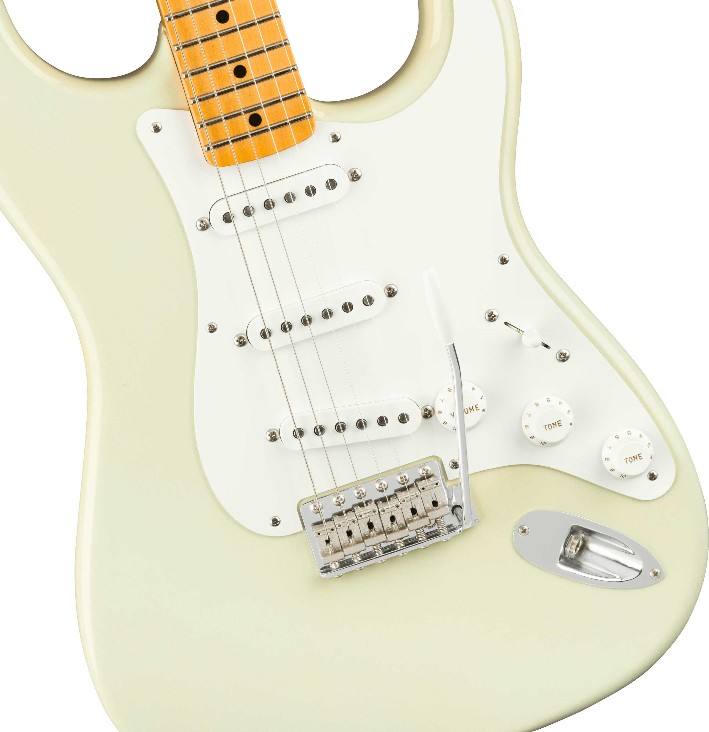 Fender Custom Shop Jimmie Vaughan Stratocaster Maple Fingerboard Aged Olympic White