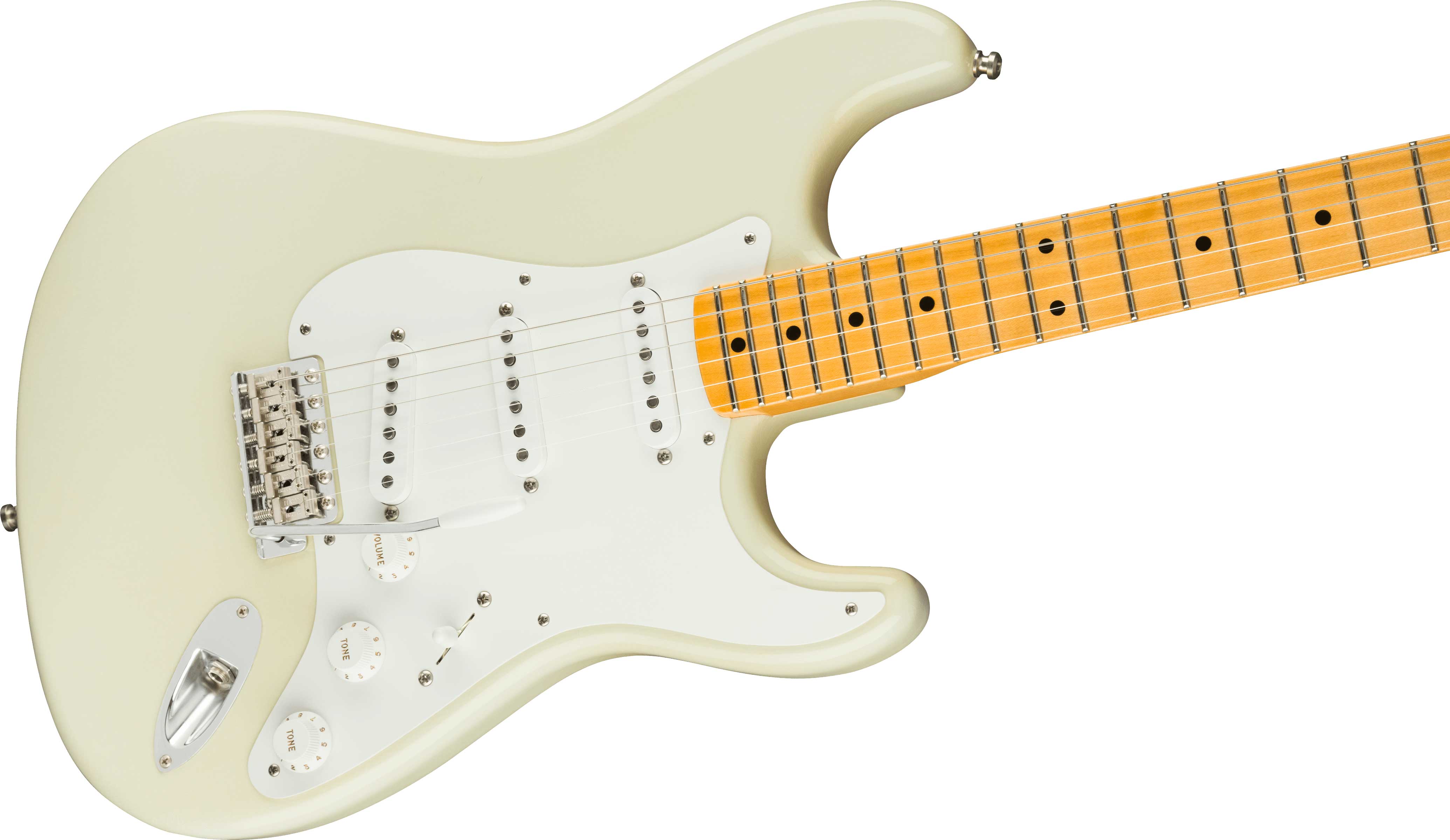 Fender Custom Shop Jimmie Vaughan Stratocaster Maple Fingerboard Aged Olympic White
