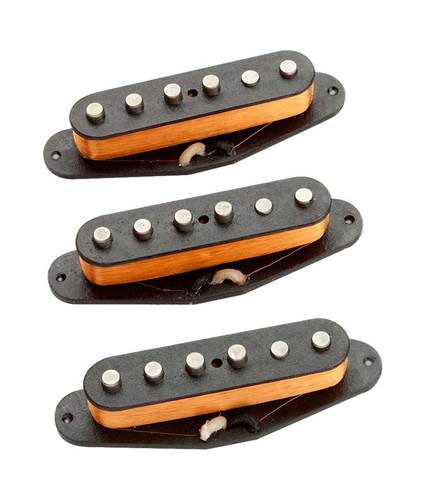 Seymour Duncan APS-1 Alnico II Pro Staggered Strat Calibrated Singlecoil Set Black