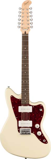 Squier Paranormal Jazzmaster XII Laurel Fingerboard Olympic White