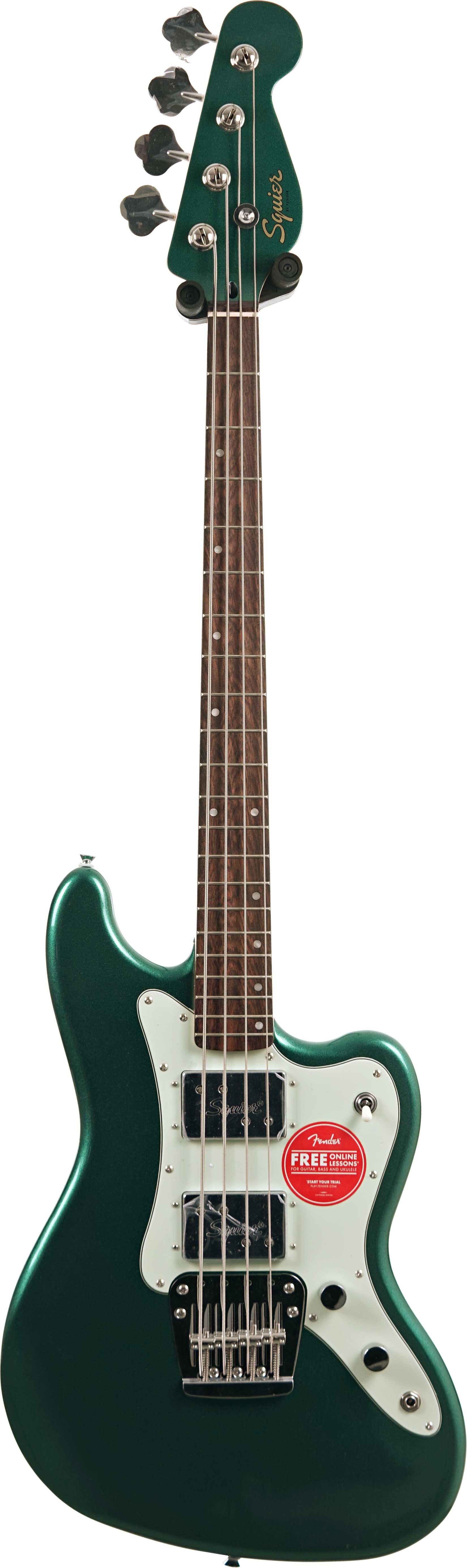 Squier Paranormal Rascal Short Scale Bass HH Laurel Fingerboard Sherwood Green (Ex-Demo) #CYKD25002833