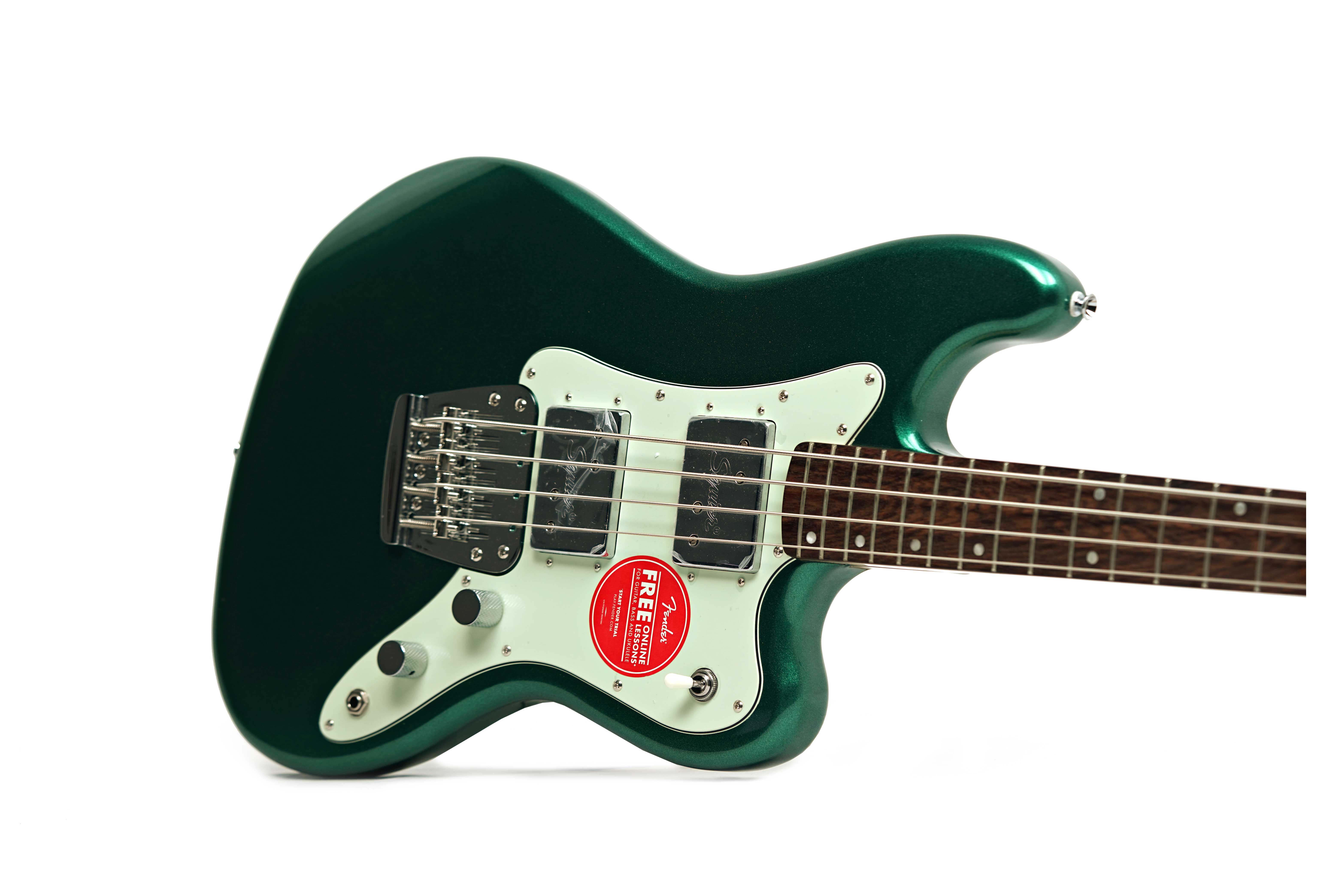 Squier Paranormal Rascal Short Scale Bass HH Laurel Fingerboard Sherwood Green (Ex-Demo) #CYKD25002833