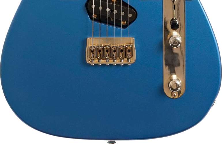 LSL Instruments T Bone One Americana Limited Lake Placid Blue Metallic (Ex-Demo) #6290 LSL Instruments T Bone One Americana Limited Lake Placid Blue Metallic (Ex-Demo) #6290