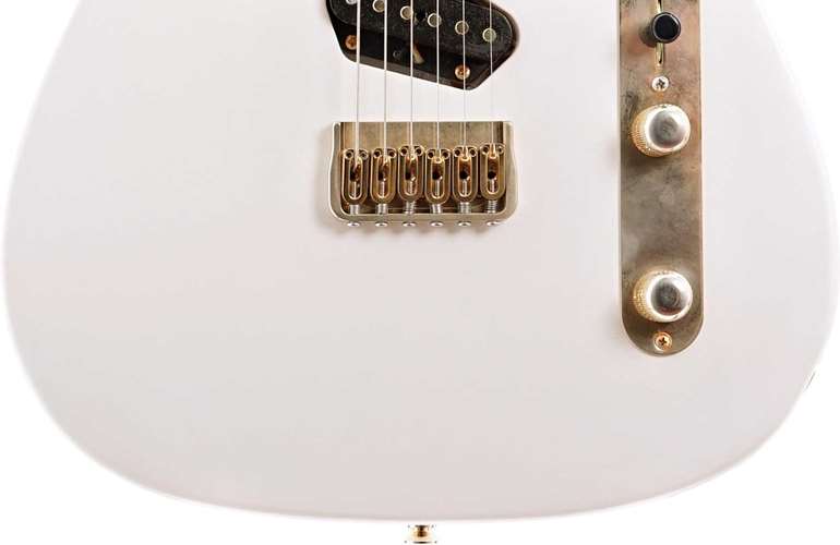 LSL Instruments T Bone One Americana Limited White Pearl Metallic (Ex-Demo) #6393 LSL Instruments T Bone One Americana Limited White Pearl Metallic (Ex-Demo) #6393