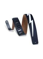 Levy's 2.5 Inch Leather Strap With Leather Bolt Black