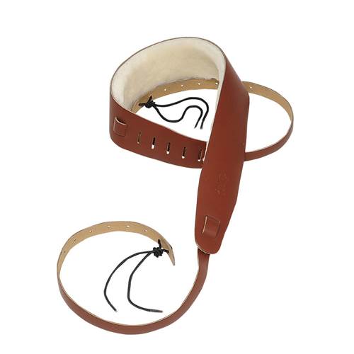 Levy's Folk Leather Banjo Strap 2.5 Inch Walnut Levy's Folk Leather Banjo Strap 2.5 Inch Walnut