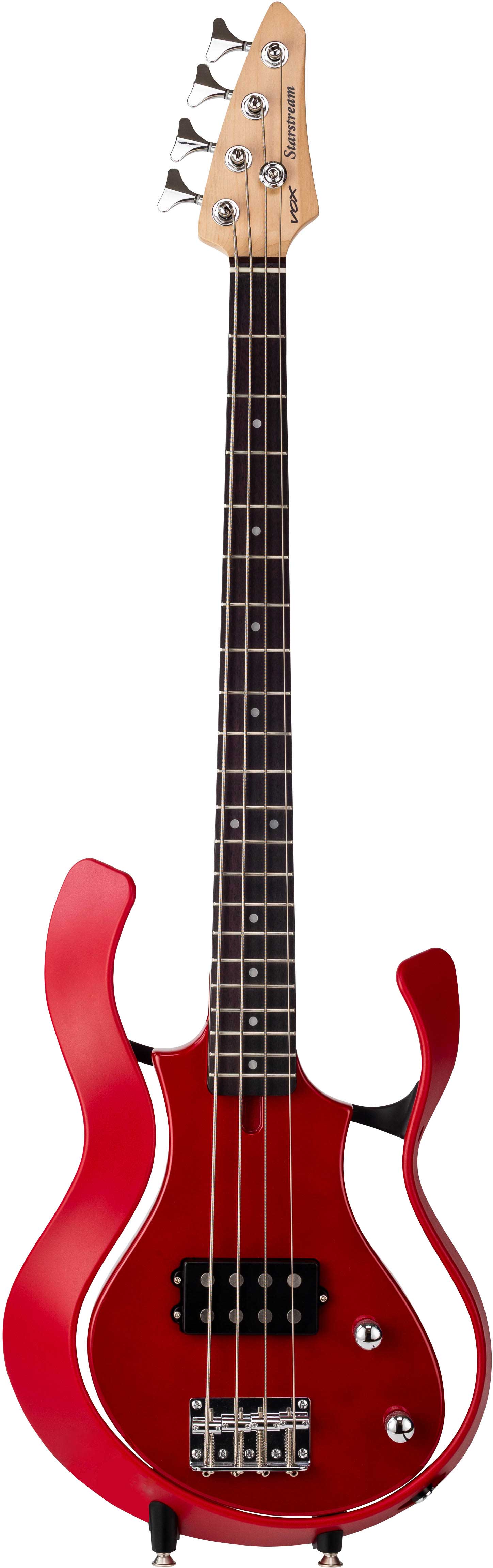 Vox Starstream Short Scale Bass Guitar 1H Humbucker Red