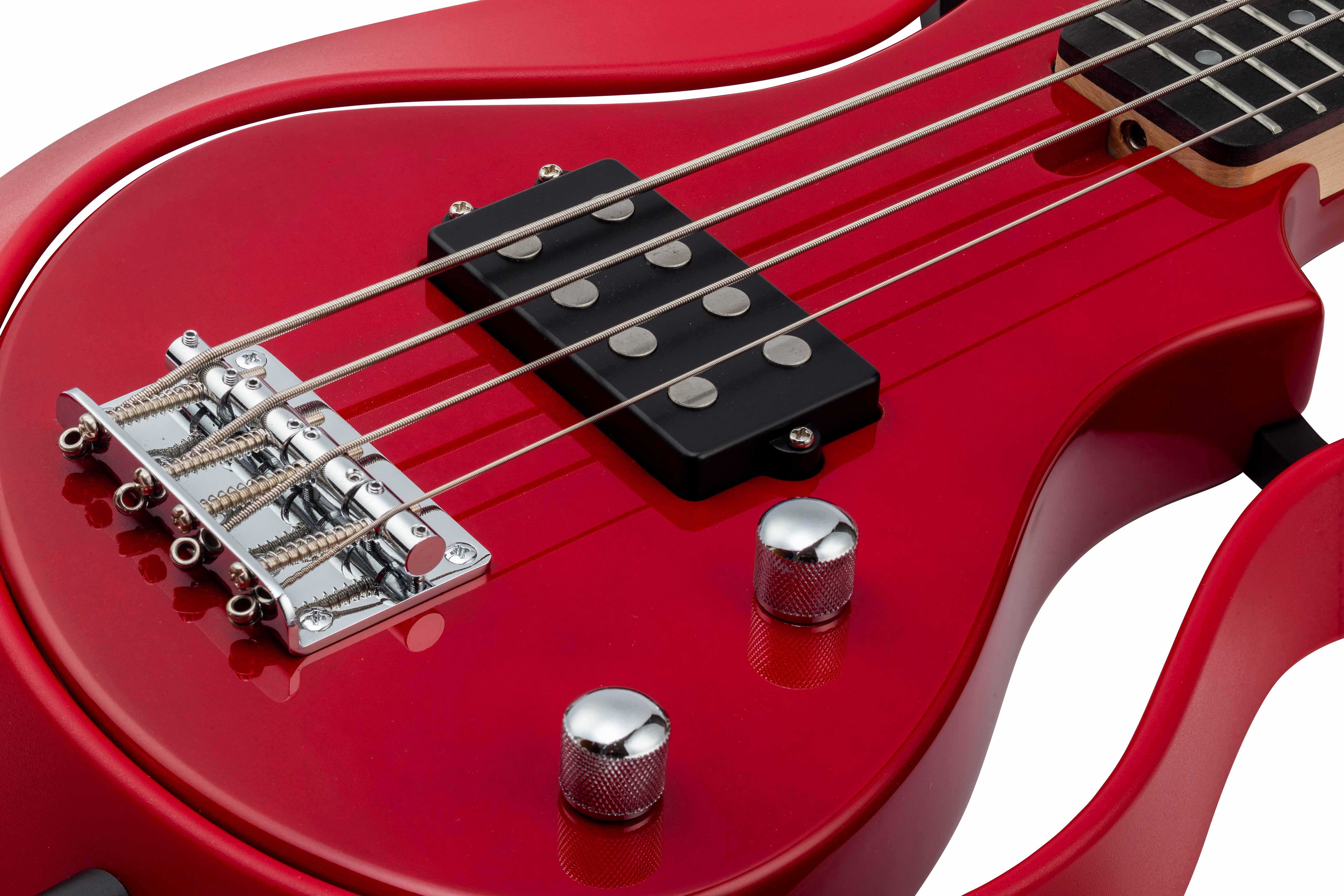 Vox Starstream Short Scale Bass Guitar 1H Humbucker Red | guitarguitar