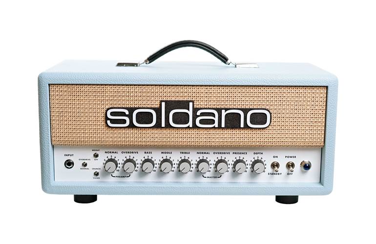 Soldano SLO-30 30W Valve Amp Head Custom Colour Catalina Blue