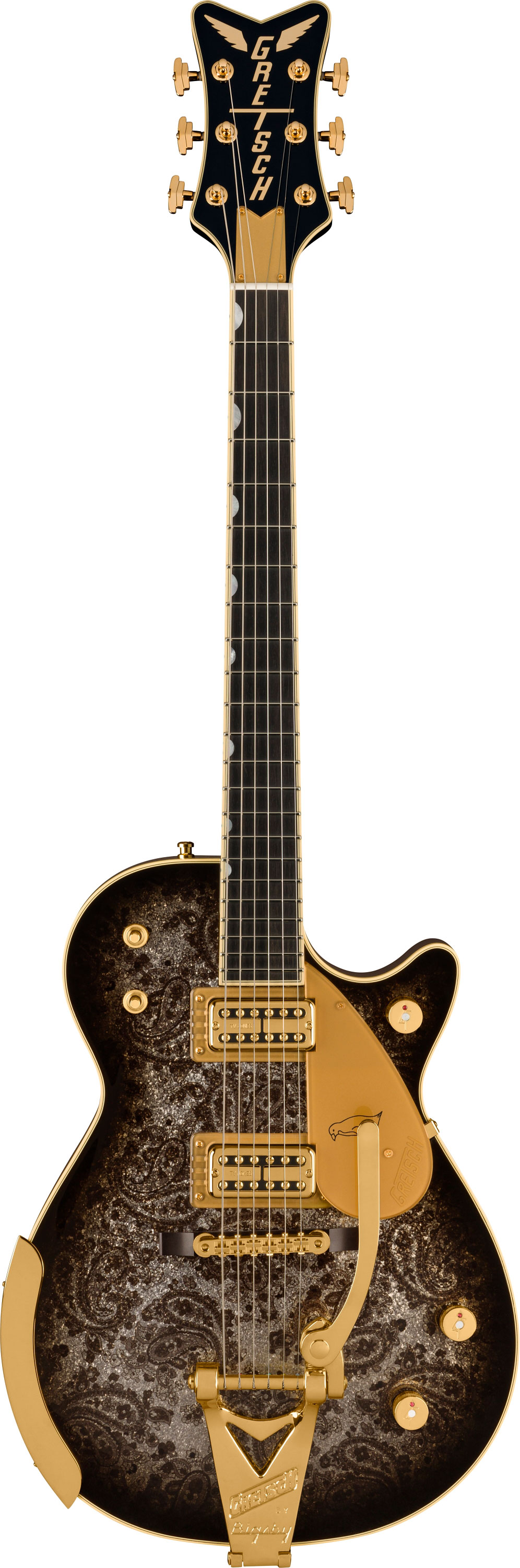 Gretsch G6134TG Limited Edition Paisley Penguin in Black Paisley