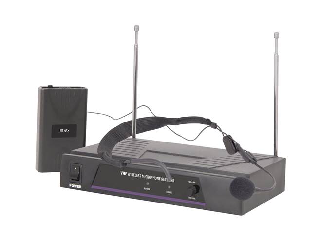 QTX Neckband Microphone VHF Wireless System 174.5MHz
