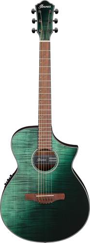 Ibanez AEWC32FM Electro Acoustic Dark Green Sunset Fade (Spot 2023)