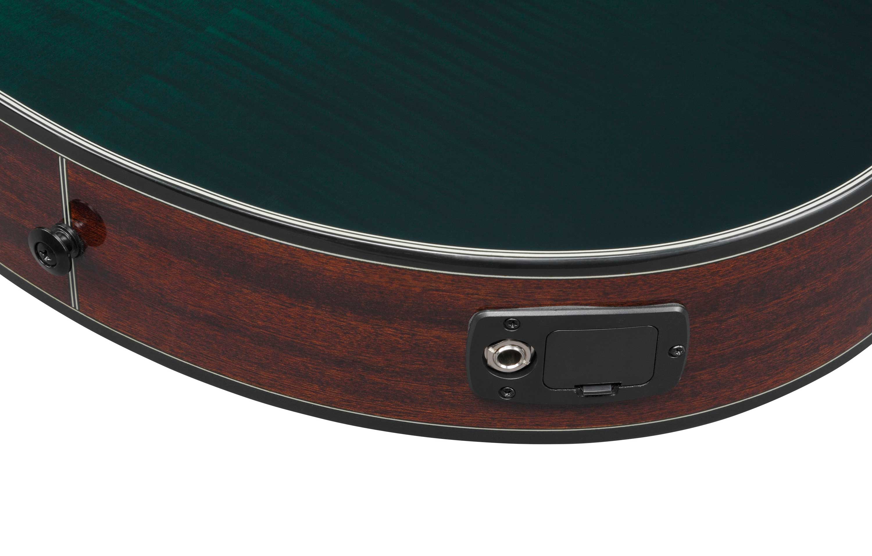 Ibanez AEWC32FM Electro Acoustic Dark Green Sunset Fade (Spot 2023)