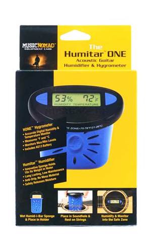 MusicNomad Humitar One Acoustic Guitar Humidifier and Hygrometer 
