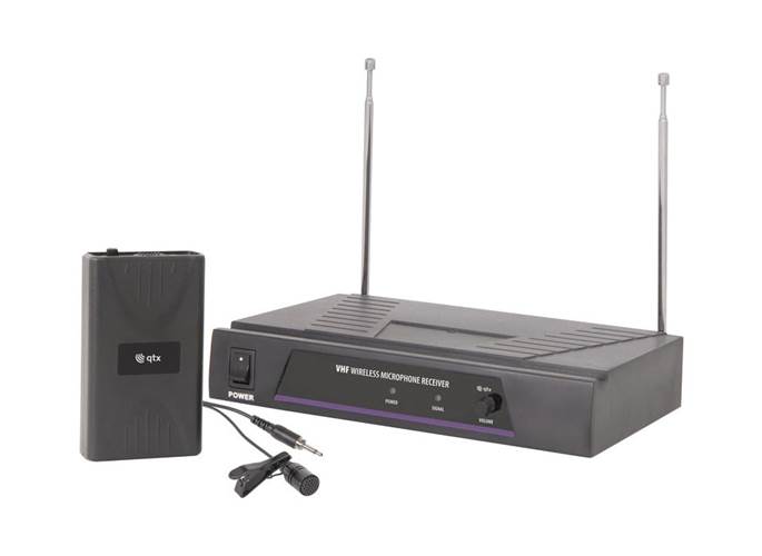 QTX VHF Wireless Lavalier Microphone System - 174.5MHz