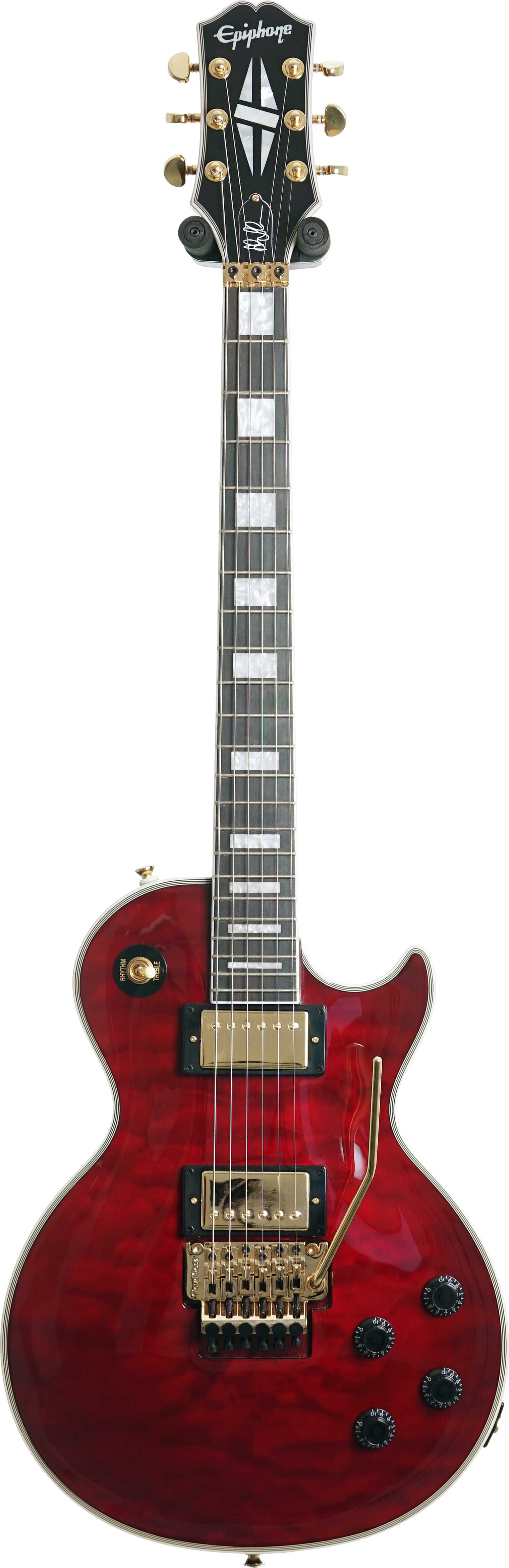 Epiphone Alex Lifeson Les Paul Custom Axcess Quilt Ruby (Ex-Demo) #22091521777