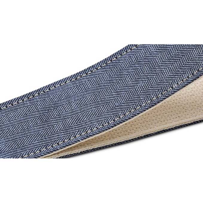 Taylor Vegan Guitar Strap Herringbone Hemp Cotton Blue  