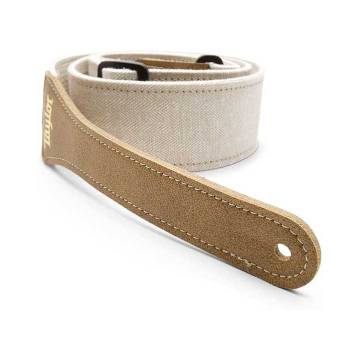 Taylor Vegan Guitar Strap Herringbone Hemp Cotton White guitarguitar