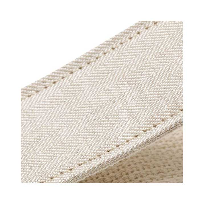 Taylor Vegan Guitar Strap Herringbone Hemp Cotton White  