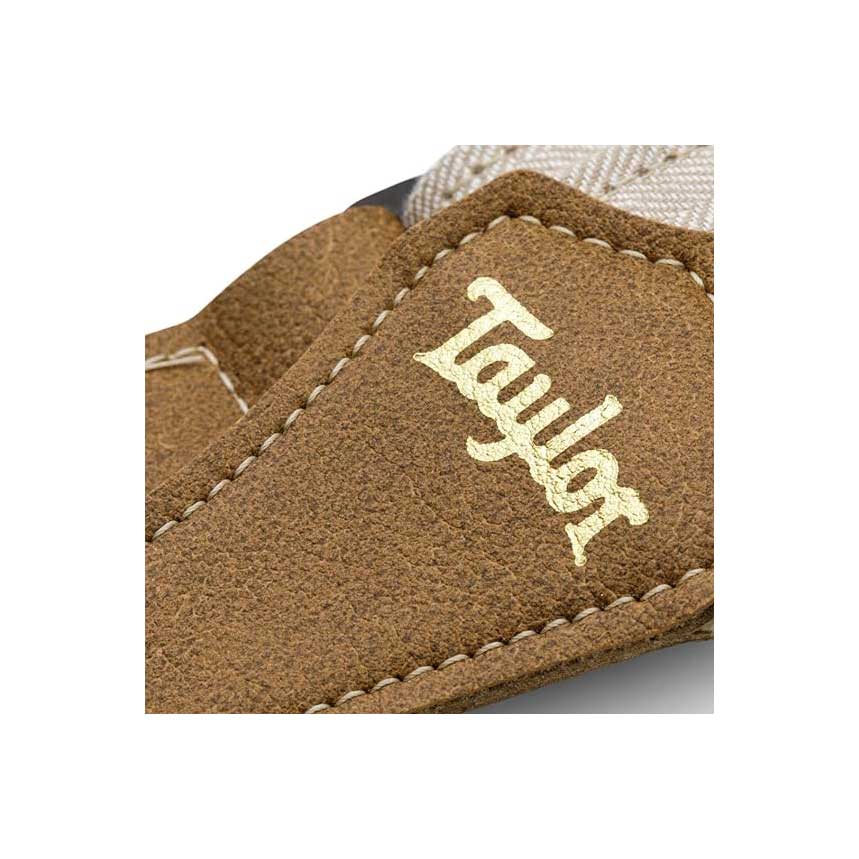 Taylor Vegan Guitar Strap Herringbone Hemp Cotton White  