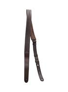 Taylor Slim Vegan Leather Strap Chocolate Brown Engraving 1.5 Inch