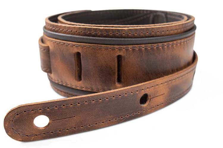 Taylor Fountain Strap Leather Weathered Brown 2.5 Inch Strap