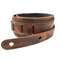Taylor Fountain Strap Leather Weathered Brown 2.5 Inch Strap Front View