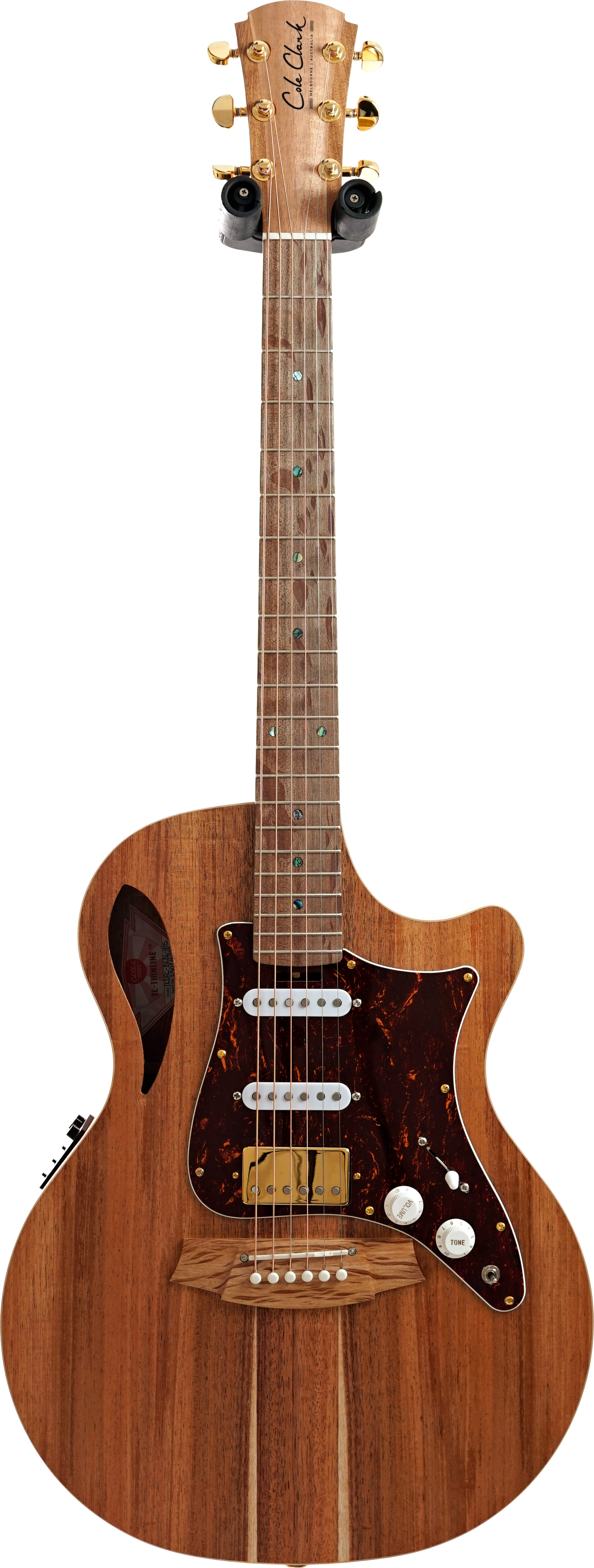 Cole Clark True Hybrid HSS Thinline All Blackwood (Ex-Demo) #250716222