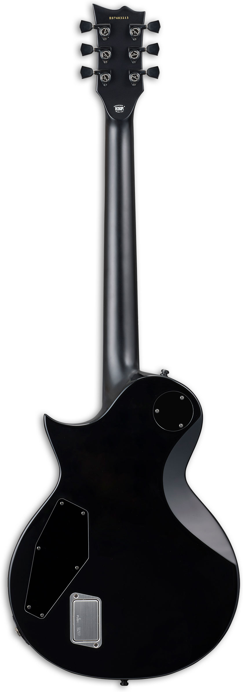 ESP E-II Eclipse See Thru Black Cherry Sunburst Quilted Maple Top