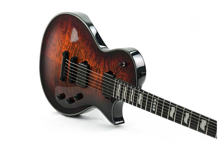ESP E-II Eclipse Tiger Eye Sunburst Quilted Maple Top #ES4173243 ESP E-II Eclipse Tiger Eye Sunburst Quilted Maple Top #ES4173243