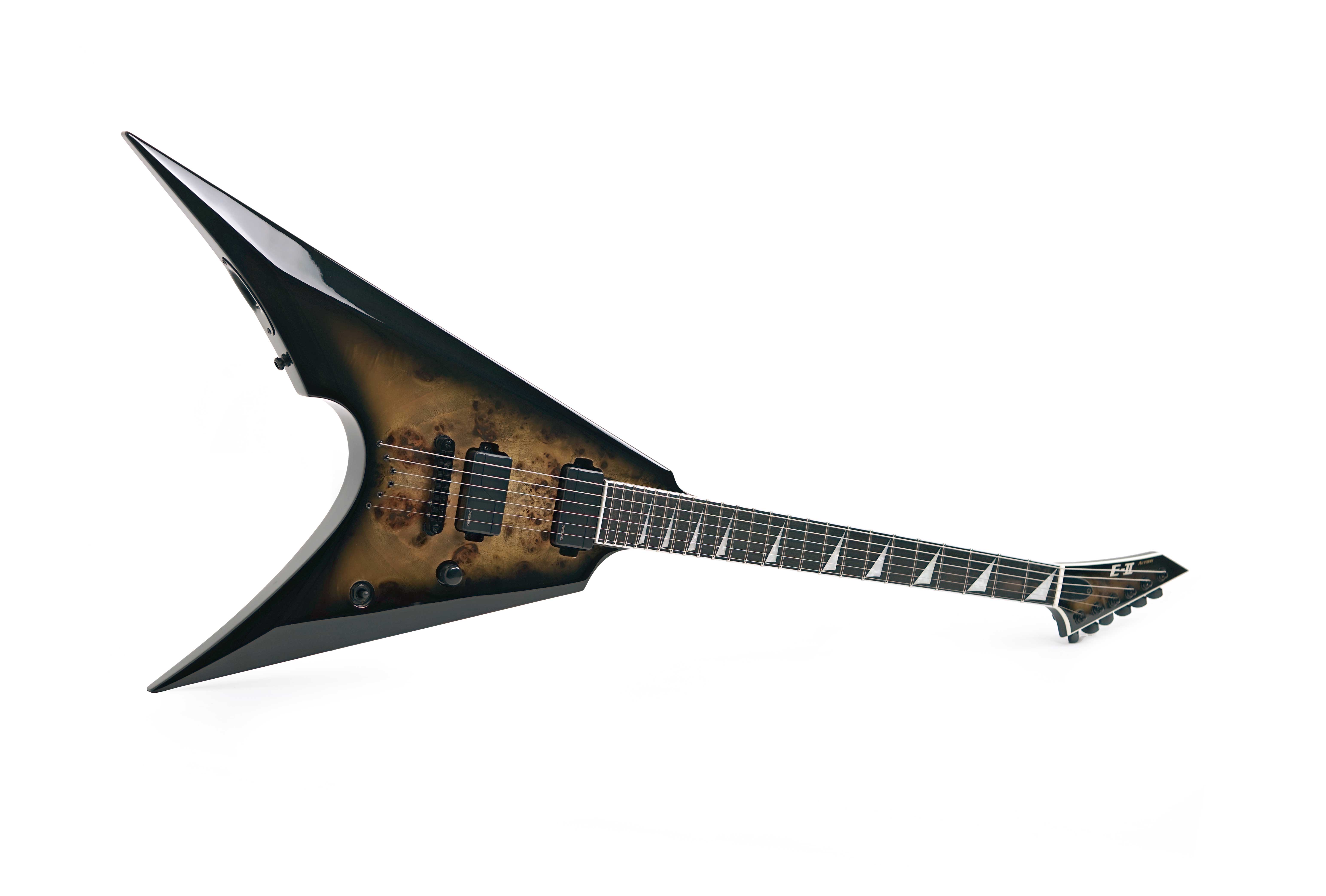 ESP E-II Arrow NT Nebula Black Burst Non-Trem Burled Maple (Nearly New) #ES6221233