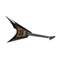 ESP E-II Arrow NT Nebula Black Burst Non-Trem Burled Maple (Nearly New) #ES6221233 Front View