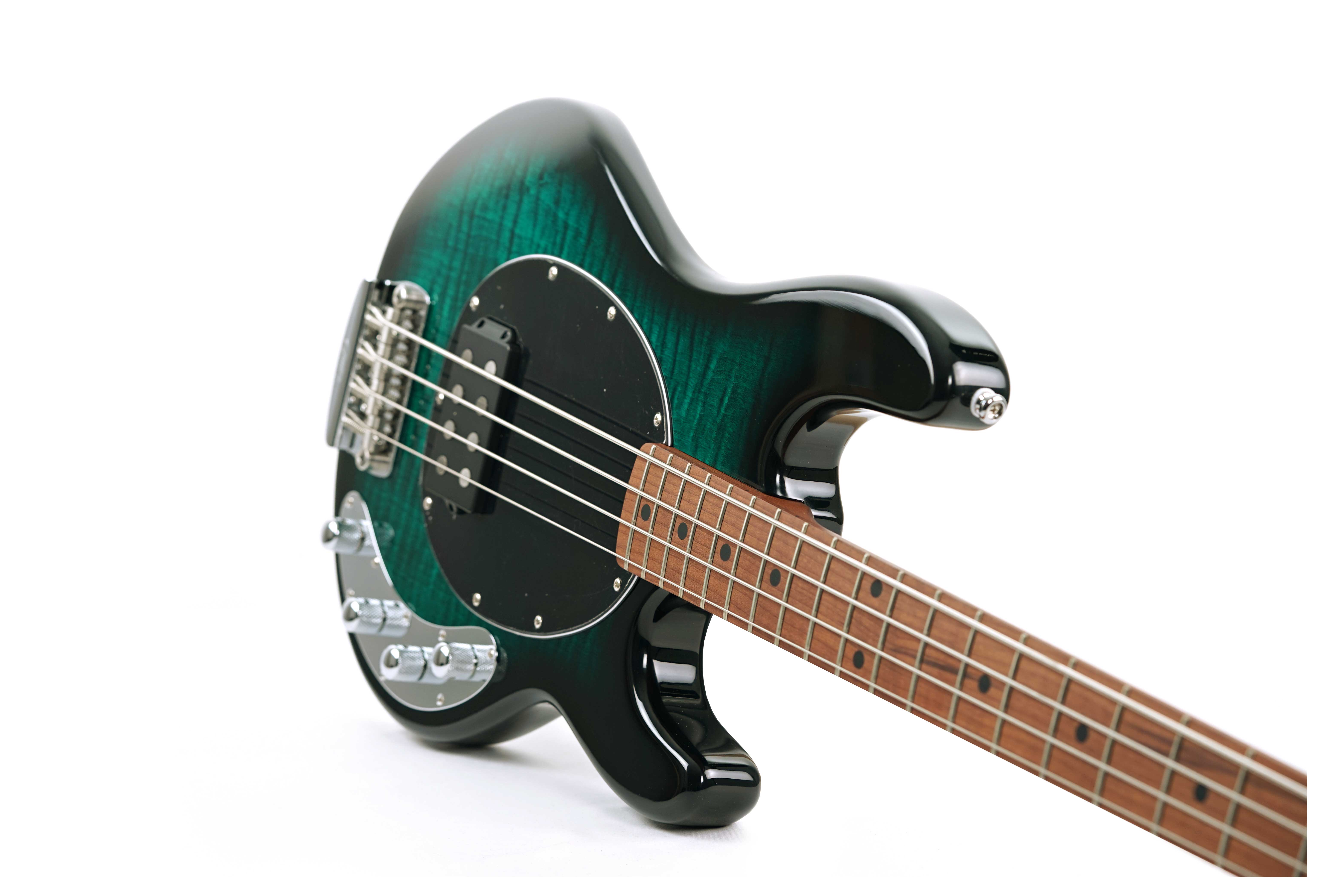 Music Man Sterling Stingray Ray34 Maple Fingerboard Flame Maple Teal