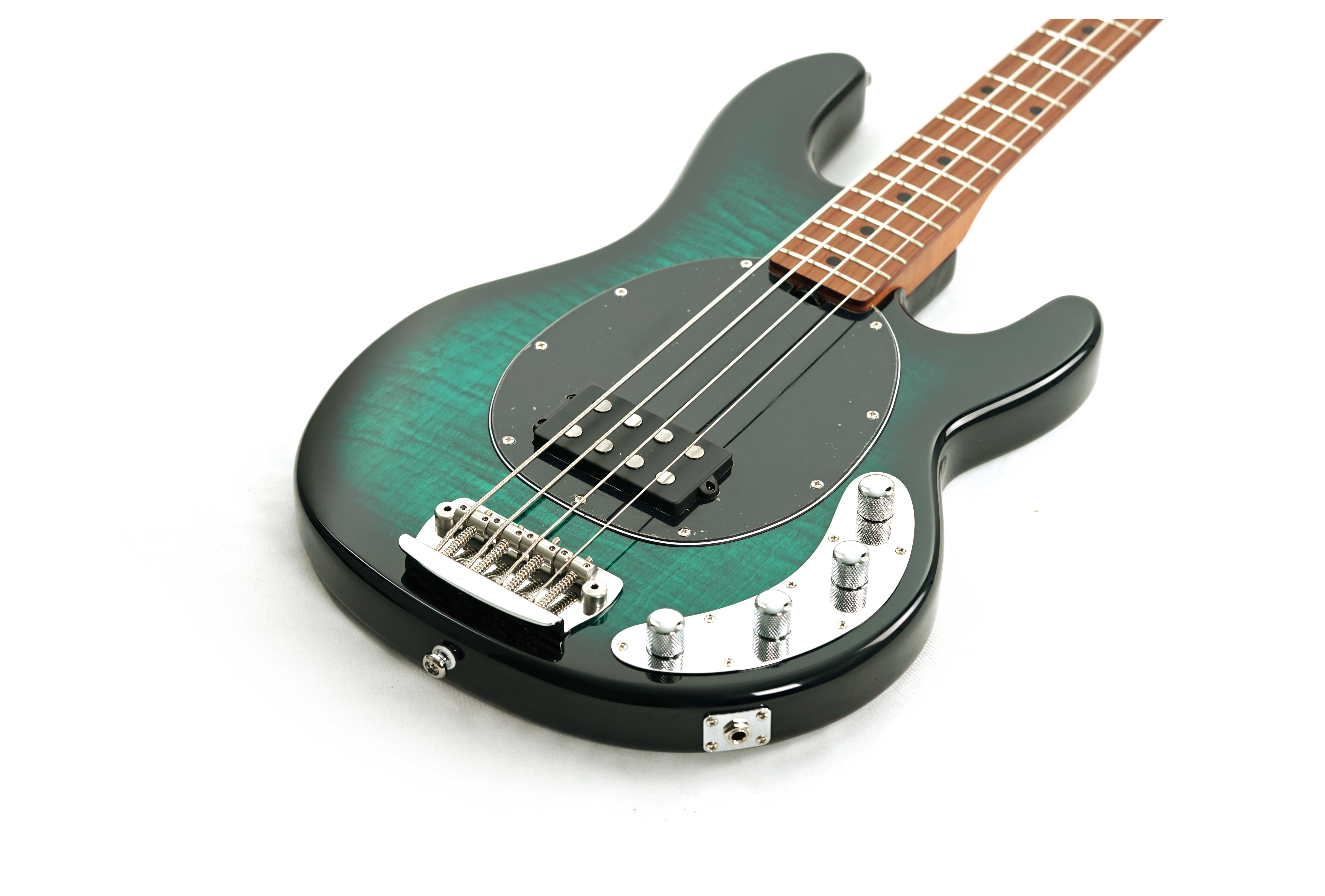 Music Man Sterling Stingray Ray34 Maple Fingerboard Flame Maple Teal