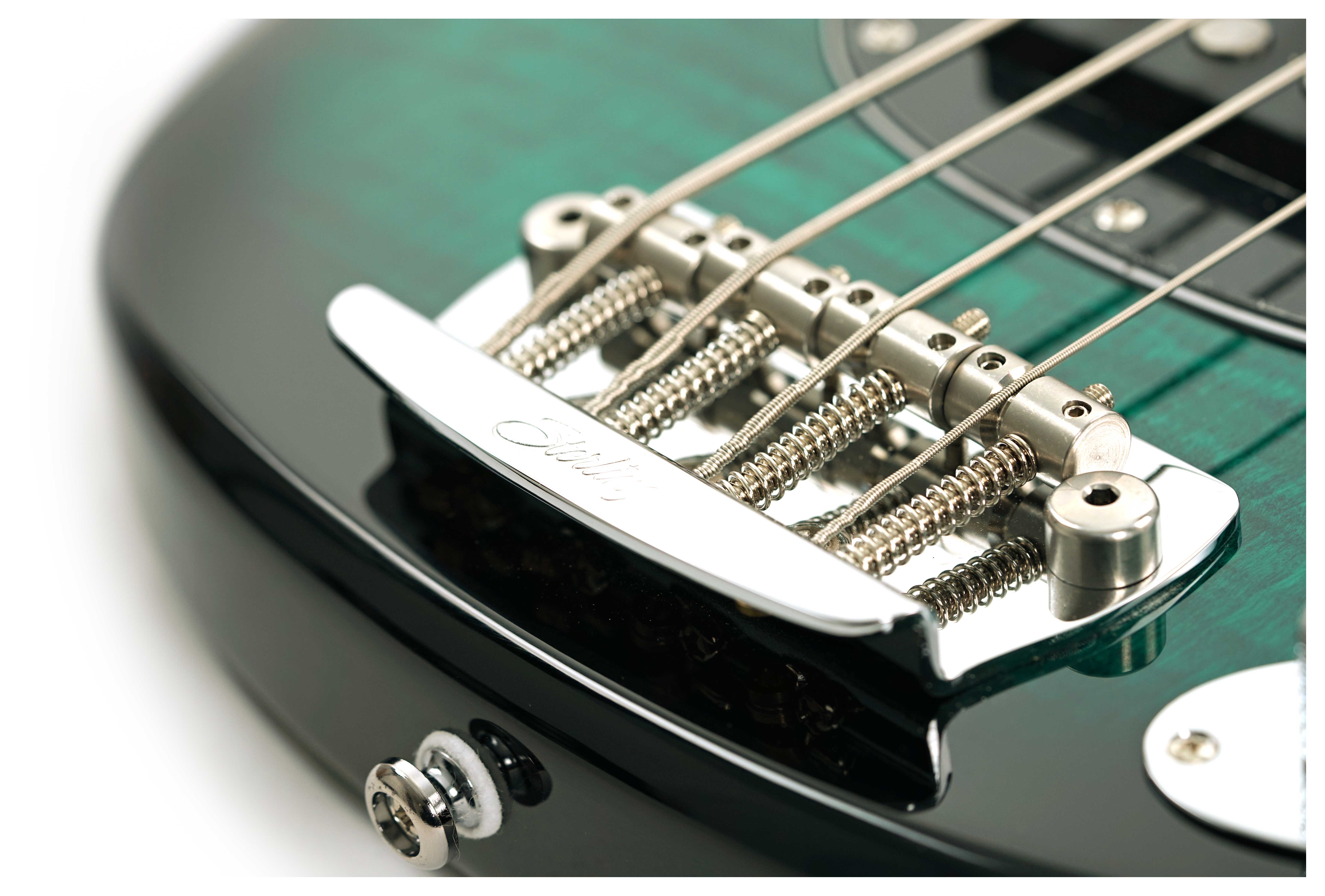 Music Man Sterling Stingray Ray34 Maple Fingerboard Flame Maple Teal