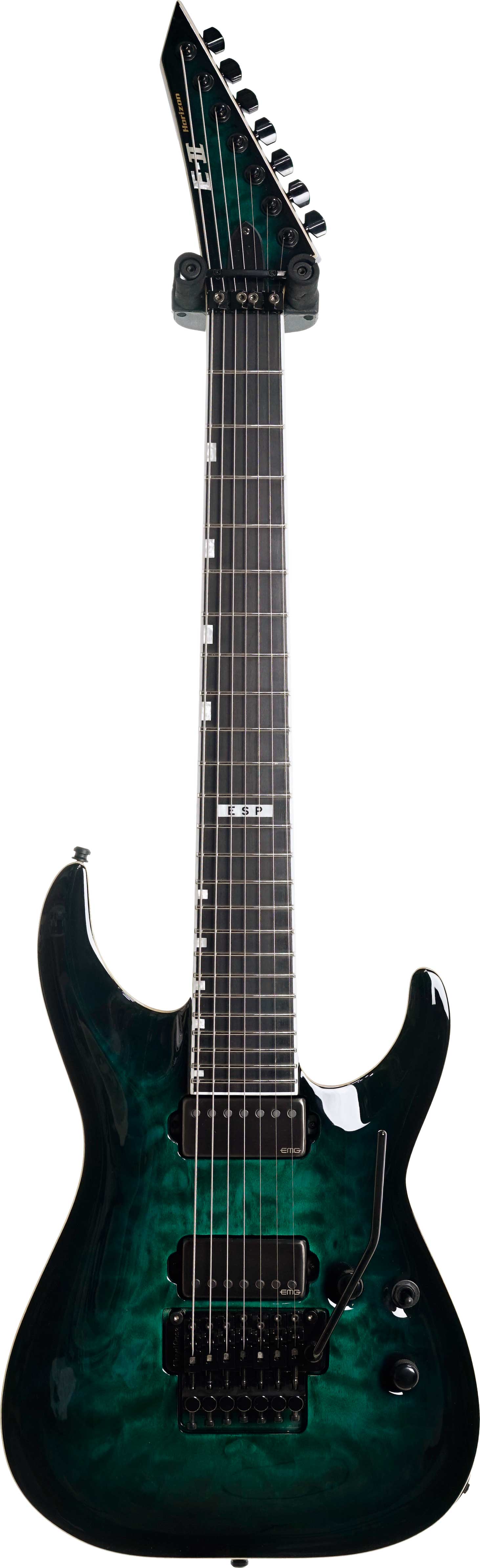 ESP E-II Horizon FR-7 Black Turquoise Burst (Ex-Demo) #ES7701223