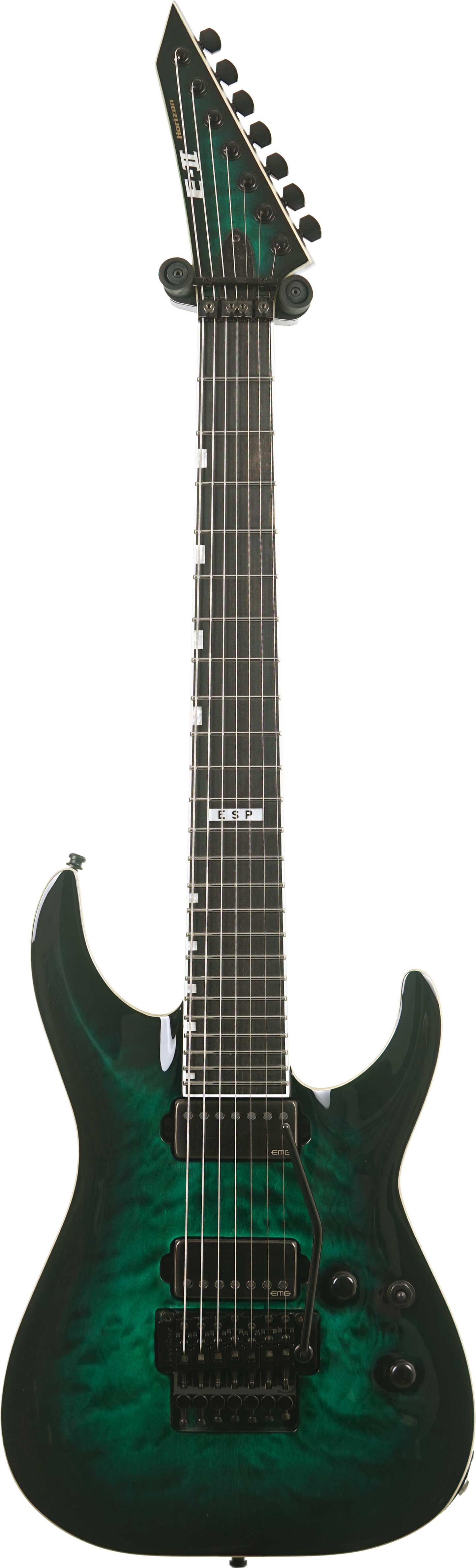 ESP E-II Horizon FR-7 Black Turquoise Burst (Nearly New