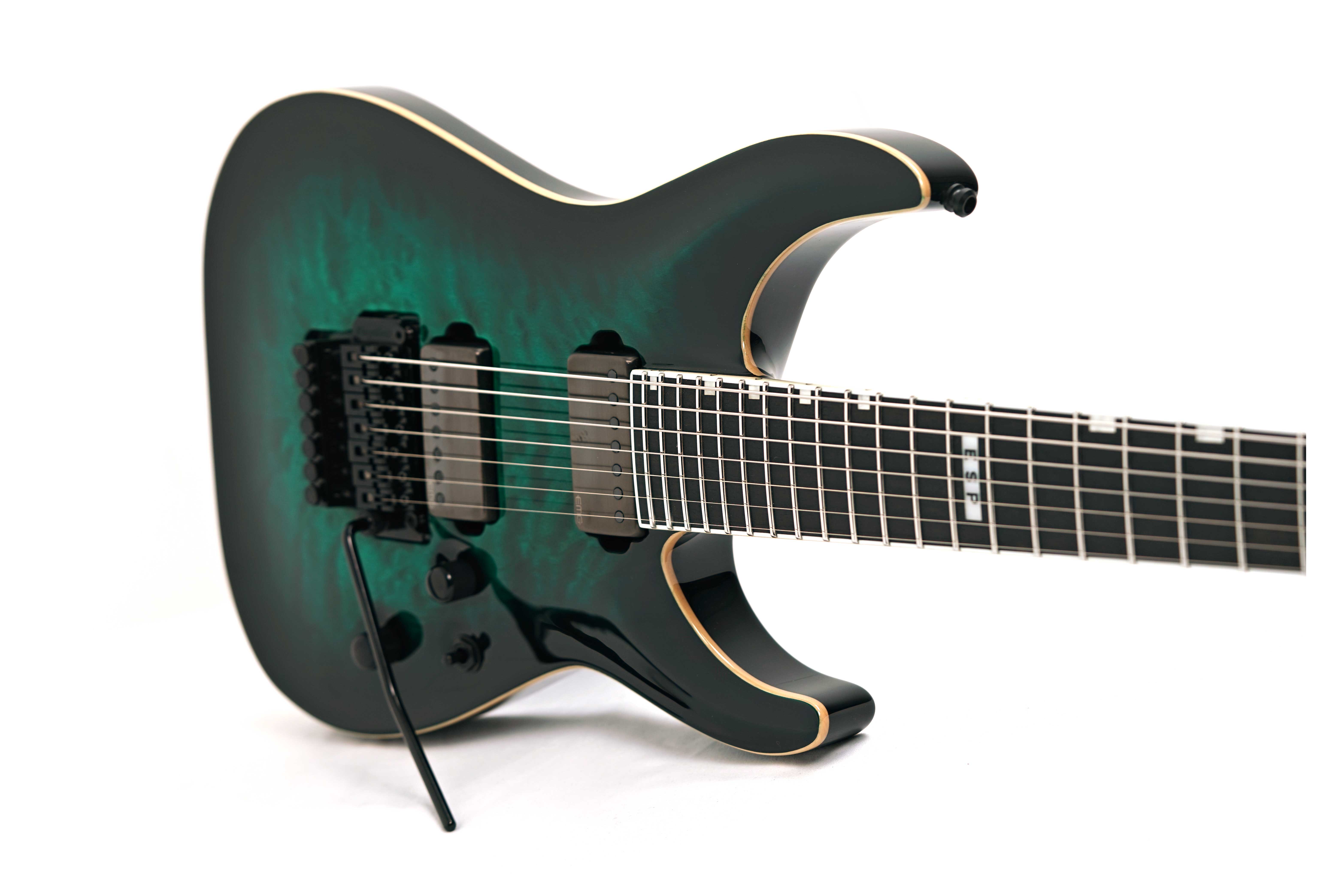 ESP E-II Horizon FR-7 Black Turquoise Burst (Nearly New) #es2292223