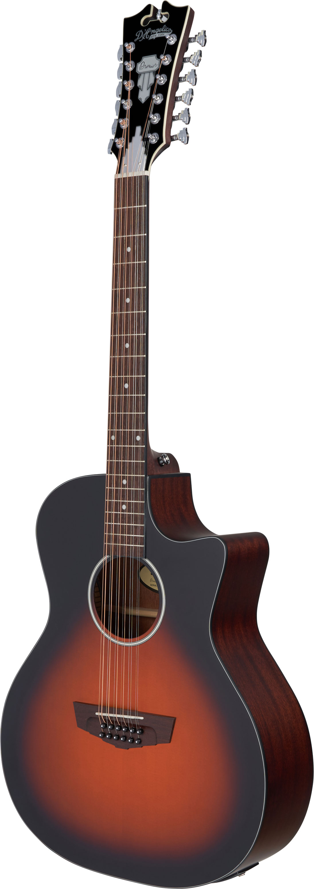 D'Angelico Premier Fulton LS Grand Auditorium 12 String Satin Vintage Sunburst